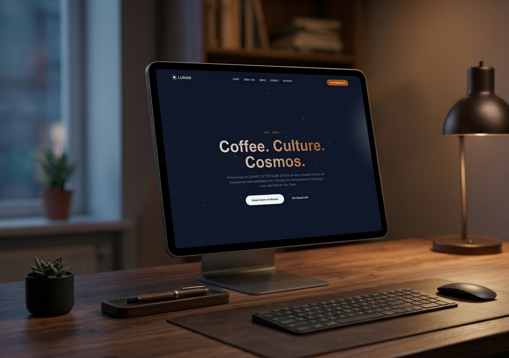 Individuelle Webseite für ein Café